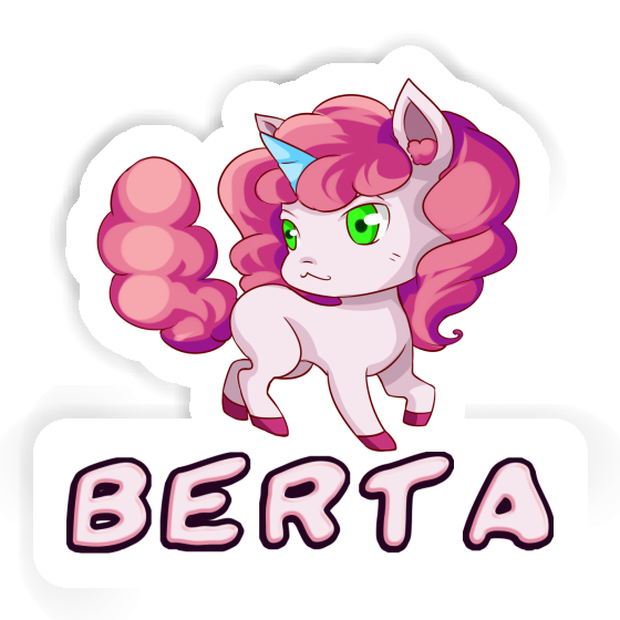 Sticker Berta Unicorn Notebook Image