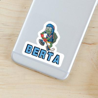 Berta Sticker Hockey Player Laptop Image