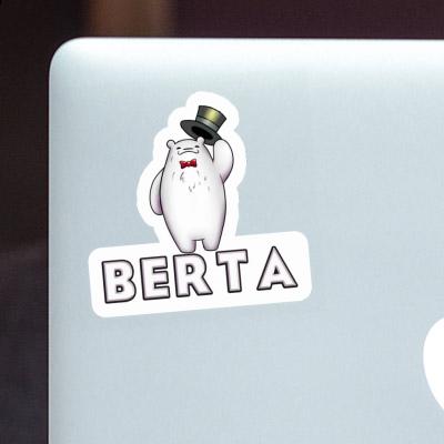 Berta Sticker Eisbär Notebook Image