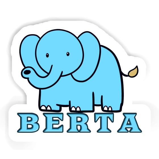 Sticker Elephant Berta Gift package Image