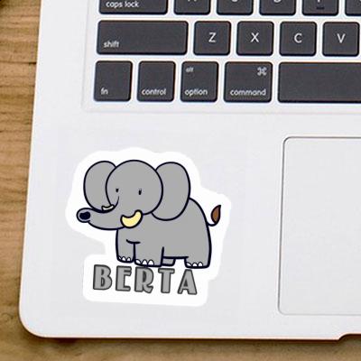 Elefant Aufkleber Berta Notebook Image