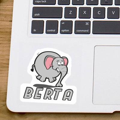 Berta Sticker Jumping Elephant Image