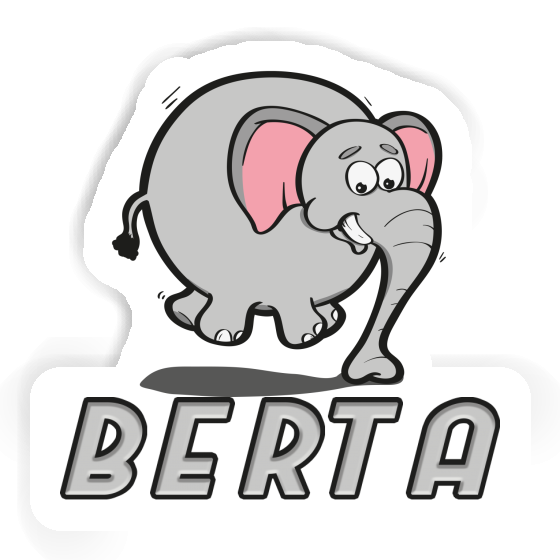 Berta Sticker Jumping Elephant Image