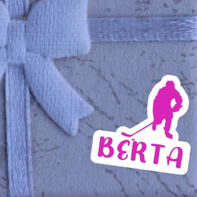 Berta Sticker Hockey Player Laptop Image