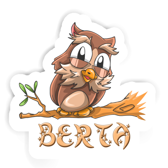 Berta Sticker Owl Notebook Image