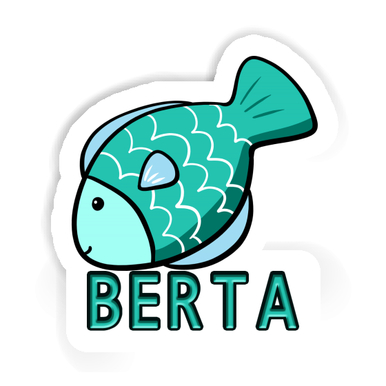 Fish Sticker Berta Laptop Image