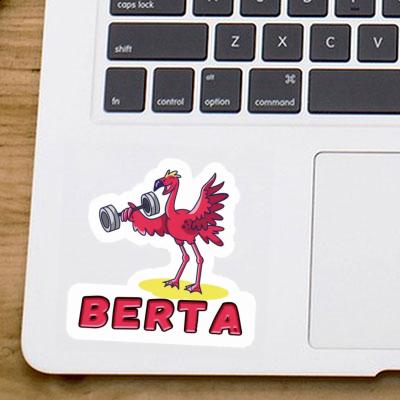 Sticker Weight Lifter Berta Image