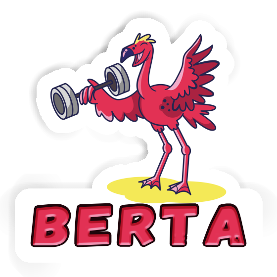 Sticker Weight Lifter Berta Laptop Image