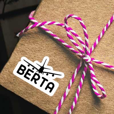 Berta Sticker Flugzeug Image