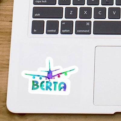 Sticker Airplane Berta Notebook Image