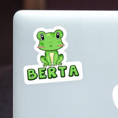 Frog Sticker Berta Laptop Image