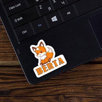 Sticker Sitting Fox Berta Image