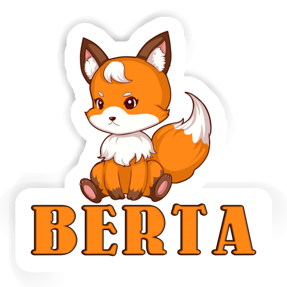 Sticker Sitting Fox Berta Gift package Image