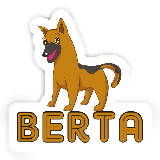 Sticker German Shepherd Berta Gift package Image