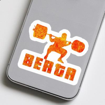 Sticker Weightlifter Berta Notebook Image