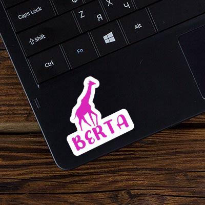 Aufkleber Giraffe Berta Laptop Image