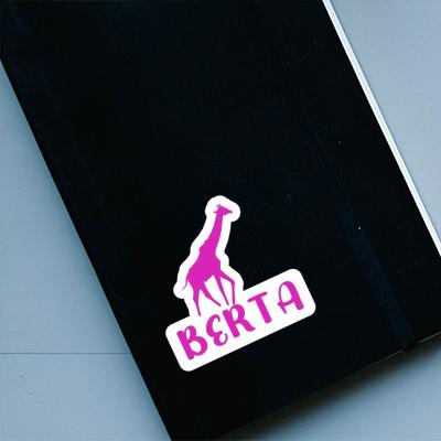 Aufkleber Giraffe Berta Notebook Image