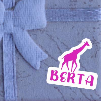 Aufkleber Giraffe Berta Gift package Image