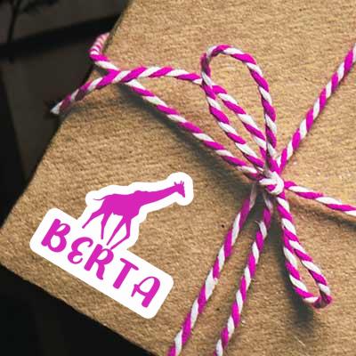 Aufkleber Giraffe Berta Gift package Image