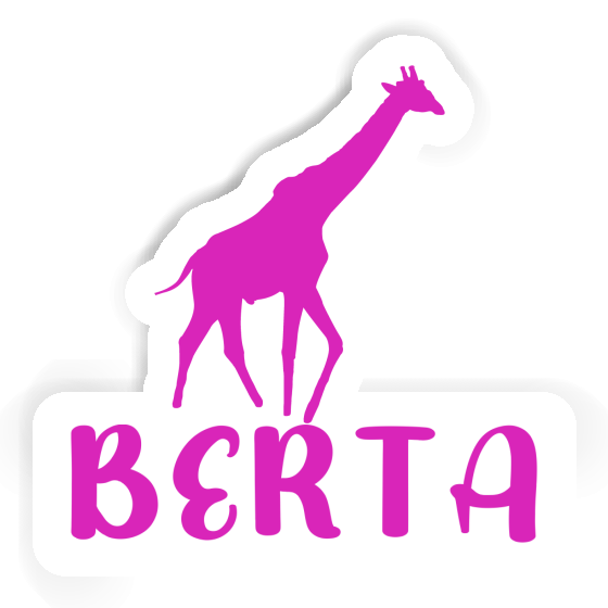 Aufkleber Giraffe Berta Image