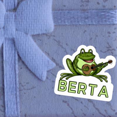 Sticker Guitar Frog Berta Notebook Image