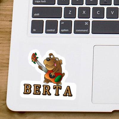 Berta Sticker Guitar Dog Gift package Image