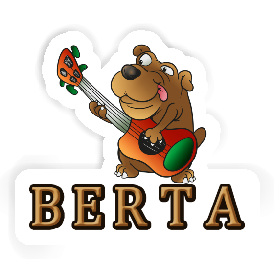 Berta Sticker Guitar Dog Gift package Image