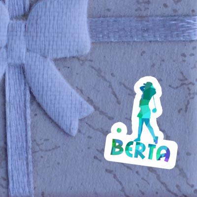 Sticker Berta Golfer Laptop Image