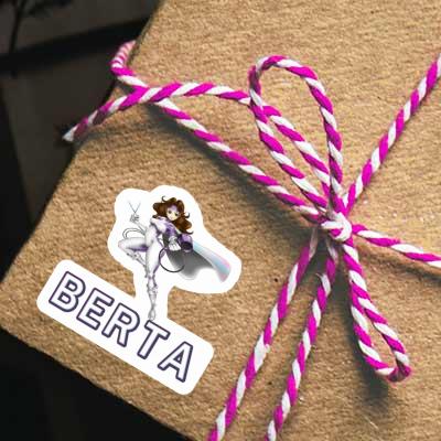 Hairdresser Sticker Berta Laptop Image