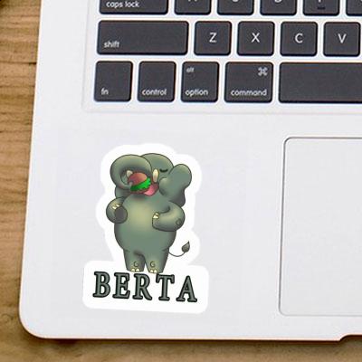 Aufkleber Elefant Berta Laptop Image