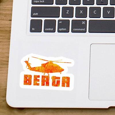 Helicopter Sticker Berta Laptop Image