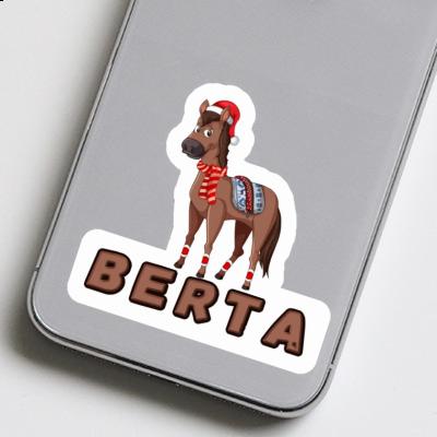 Sticker Weihnachtspferd Berta Laptop Image