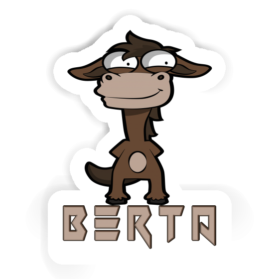 Berta Sticker Standing Horse Notebook Image