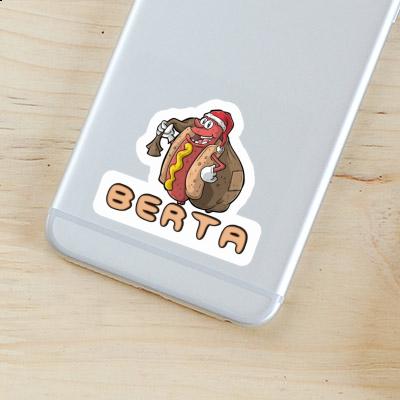 Sticker Berta Hot Dog Notebook Image