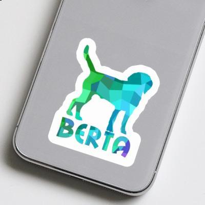 Sticker Berta Dog Laptop Image