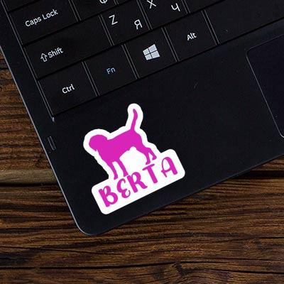 Berta Sticker Hund Notebook Image