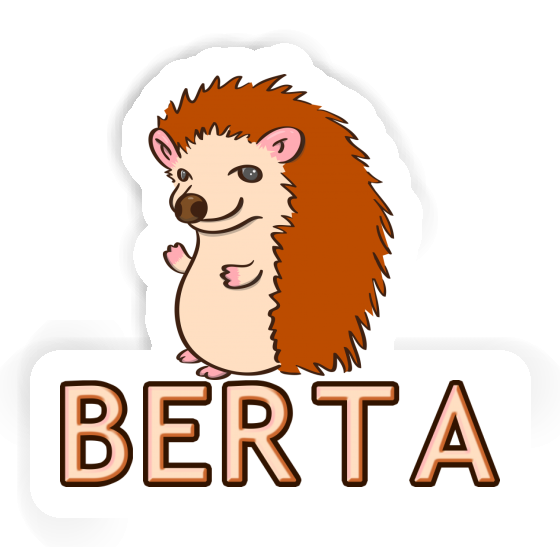 Berta Sticker Hedgehog Notebook Image