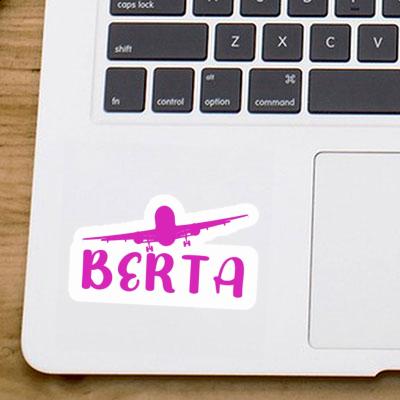 Airplane Sticker Berta Laptop Image