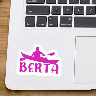 Berta Sticker Kajakfahrer Notebook Image