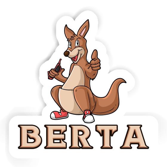 Berta Sticker Kangaroo Laptop Image