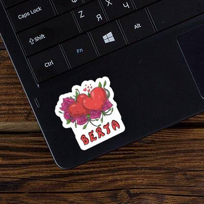 Heart Sticker Berta Notebook Image