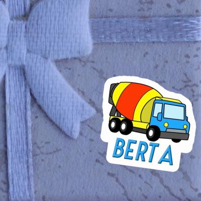 Sticker Mixer Truck Berta Notebook Image