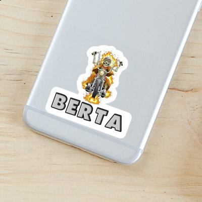 Motorcycle Rider Sticker Berta Notebook Image