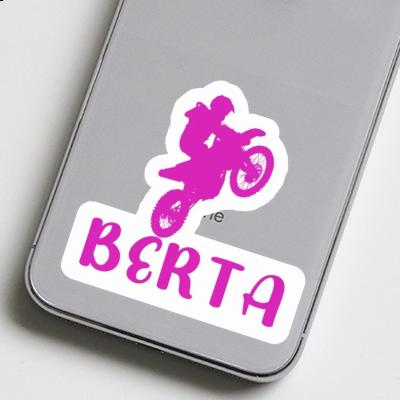 Berta Autocollant Motocrossiste Laptop Image