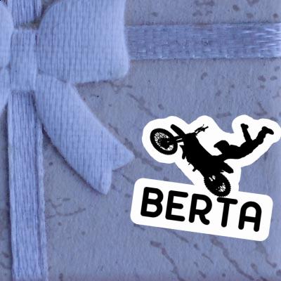 Berta Autocollant Motocrossiste Laptop Image