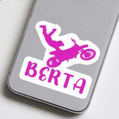 Motocross Rider Sticker Berta Laptop Image