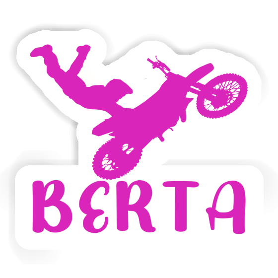 Motocross Rider Sticker Berta Image