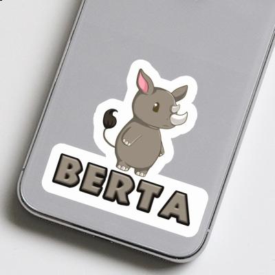 Sticker Rhinoceros Berta Image