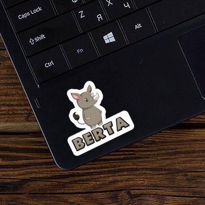 Sticker Rhinoceros Berta Notebook Image