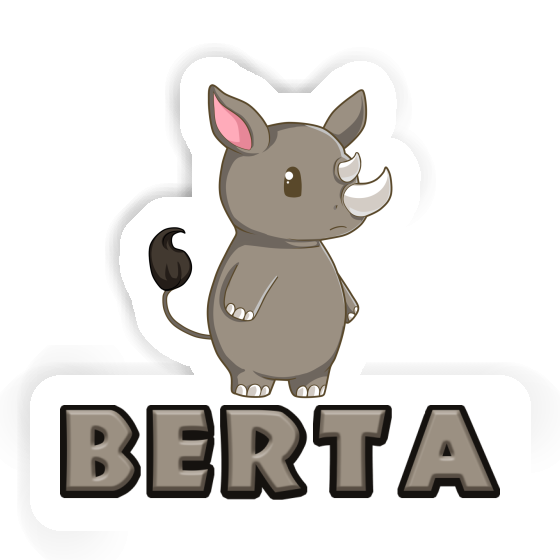 Sticker Rhinoceros Berta Gift package Image